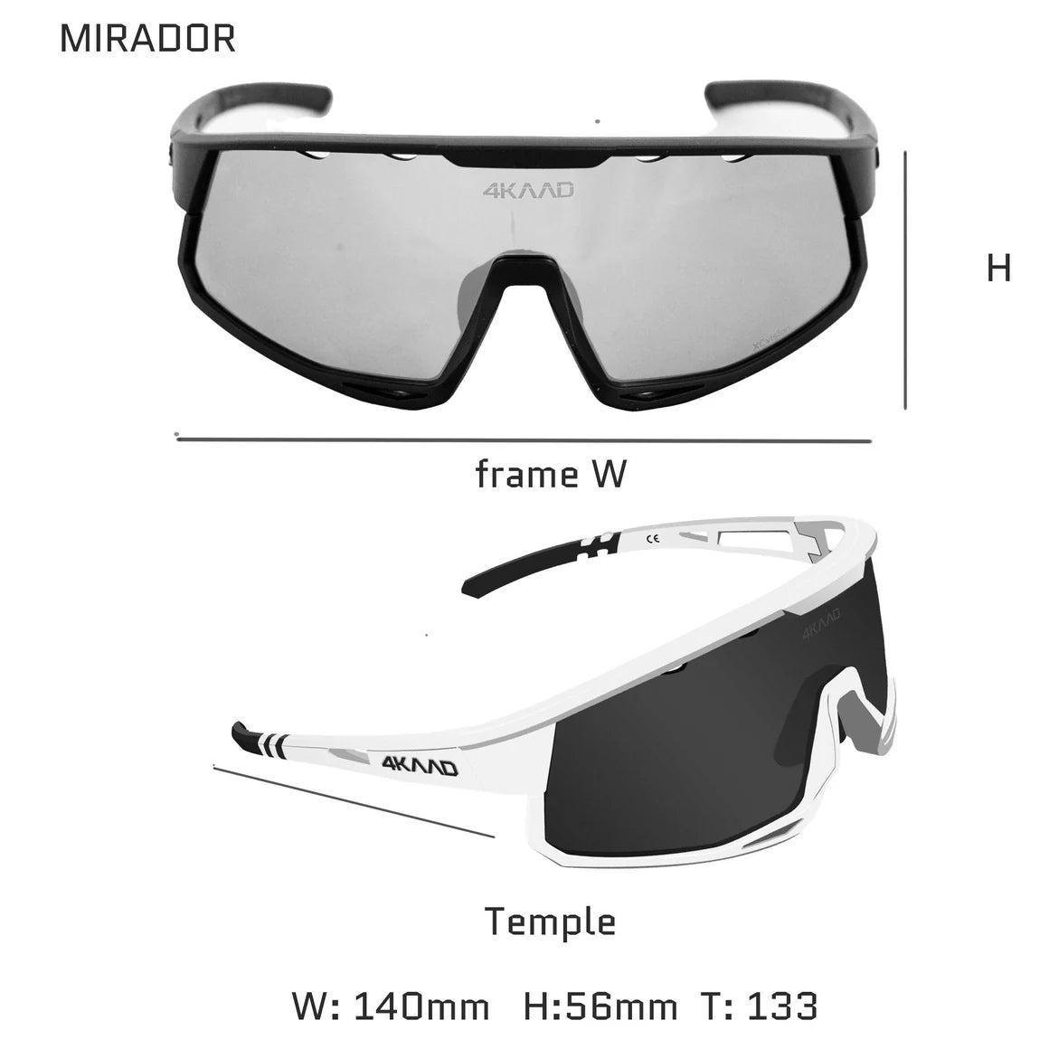 MIRADOR - Shiny White, Gold Mirror