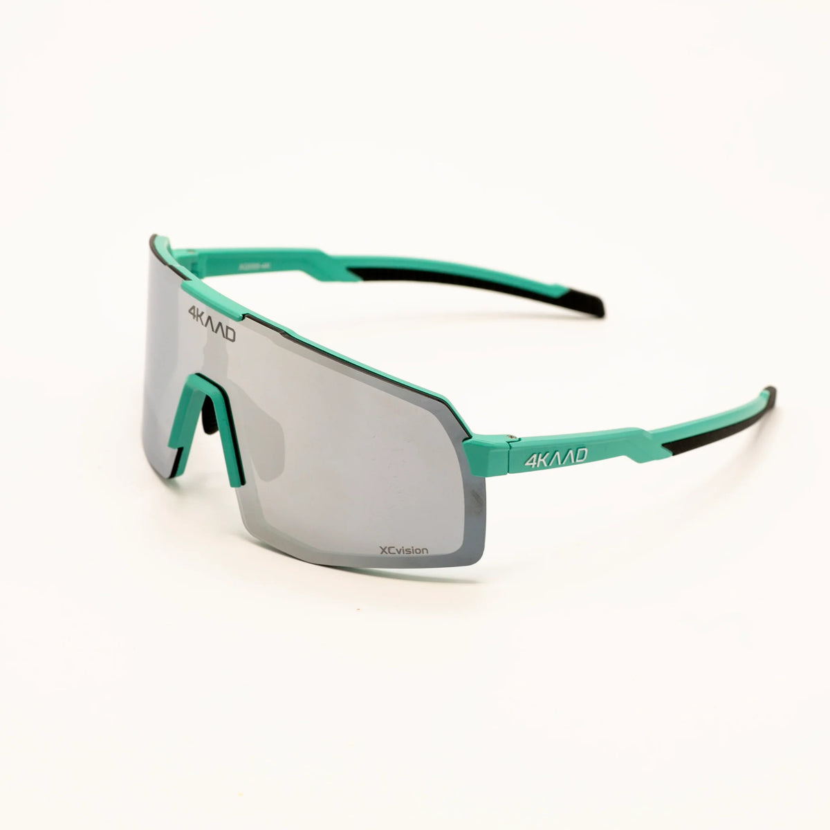 BEAT RACE Sports Glasses Matt Mint with Silver Mirror Lens