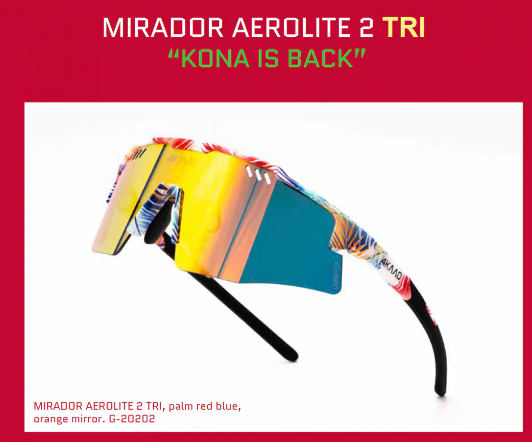 MIRADOR AEROLITE 2 TRI, palm red blue, orange mirror