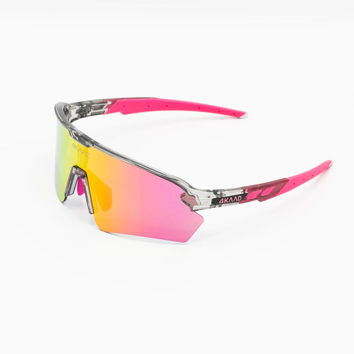 TRIYON Sports Glasses Pink Clear Pink Mirror