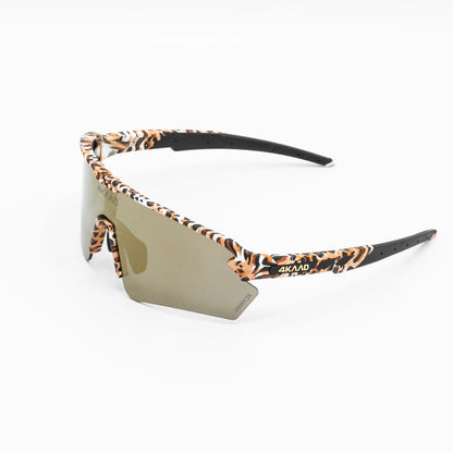 TRIYON Sports Glasses, Black Gold Mirror Lens