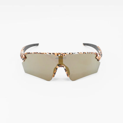 TRIYON Sports Glasses, Black Gold Mirror Lens